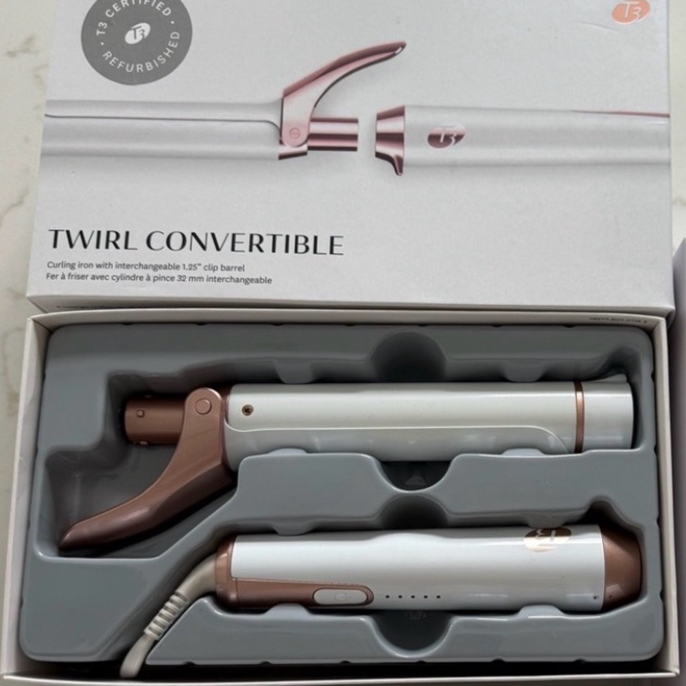 T3 Twirl Convertible in White and Pink